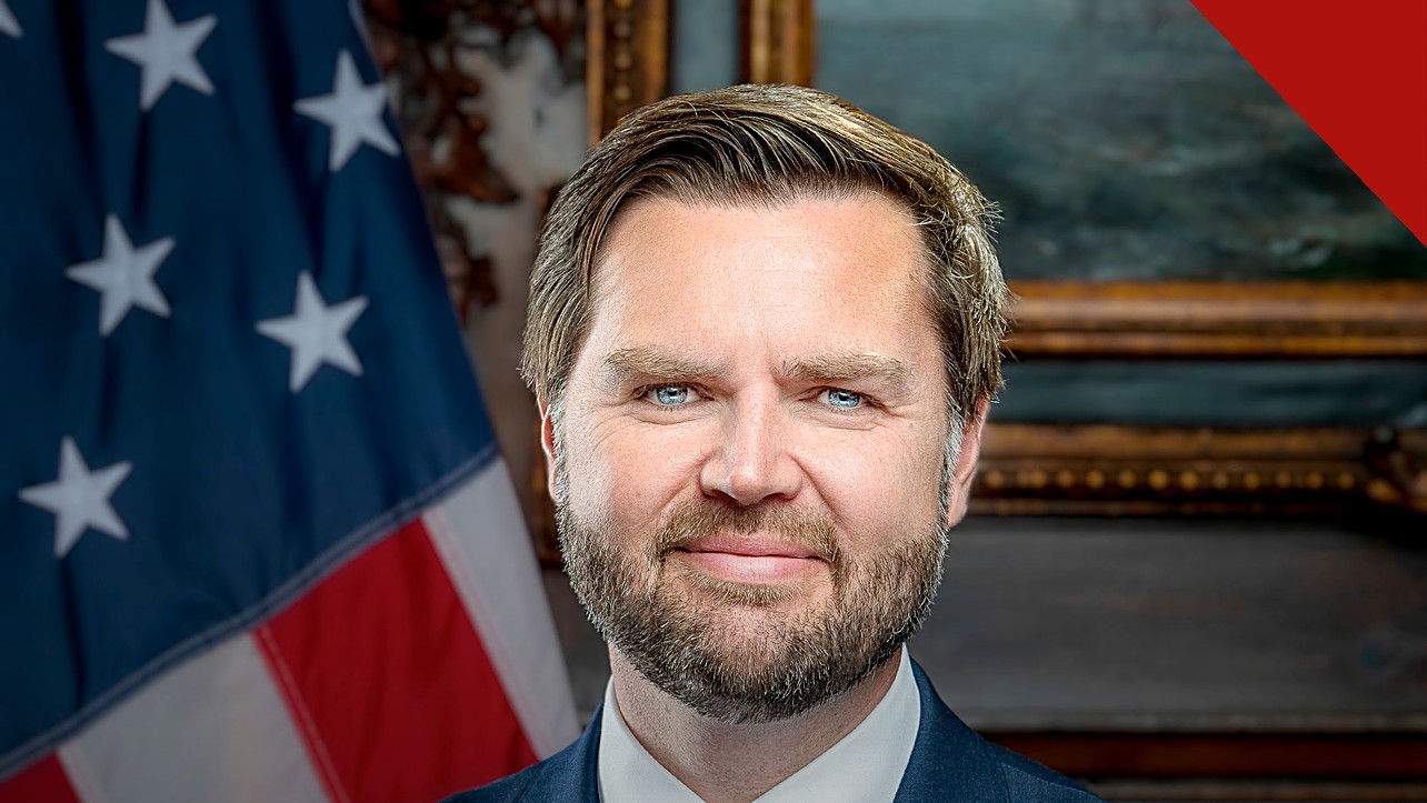 Vance pede investigação sobre transição de gênero nos Estados Unidos, e a imagem mostra o retrato oficial do vice-presidente americano JD Vance, em foto de arquivo
