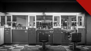 Barbeiro Mirim de 14 anos é morto a tiros em Pernambuco na cidade de Cachoeirinha, no Agreste do estado, e a imagem mostra o interior de uma barbearia, em foto ilustrativa de arquivo