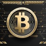 hackers roubam 6 bilhões de dólares em criptomoedas da Binance, e a imagem mostra moedas físicas de Bitcoin douradas, em referência ao ataque contra a maior corretora de criptomoedas do mundo
