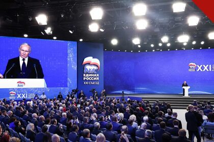 Putin diz que Rússia está pronta para guerra com a Europa, e a imagem mostra o presidente Vladimir Putin em evento na Rússia, o líder que afirmou que o país está pronto para uma guerra com a Europa