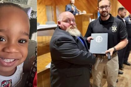 Vídeo mostra caos antes de tiro no Mississippi: montagem com a foto do bebê Kohen Wiley e agentes do escritório do xerife do condado de DeSoto