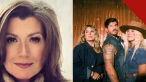 CAIN e Amy Grant em montagem com fotos de divulgação dos artistas para a nova versão de To Be Together.