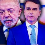Lula e César Tralli na tela do debate da Globo segundo turno, acompanhado ao vivo pelo Hugo Gospel