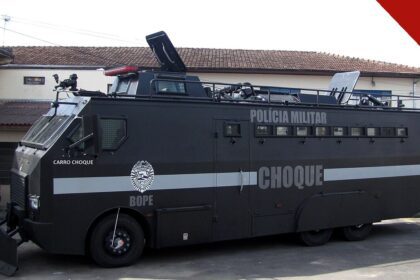 Blindado do Bope da Polícia Militar do Paraná