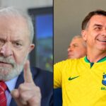 Debate da Globo segundo turno: Lula e Flávio Bolsonaro lado a lado