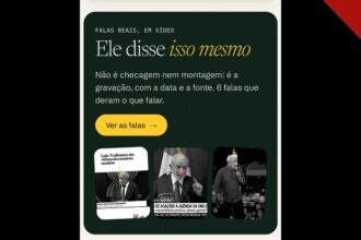 Página inicial do site Desmentindo Lula, que checa as falas do presidente no debate da Globo