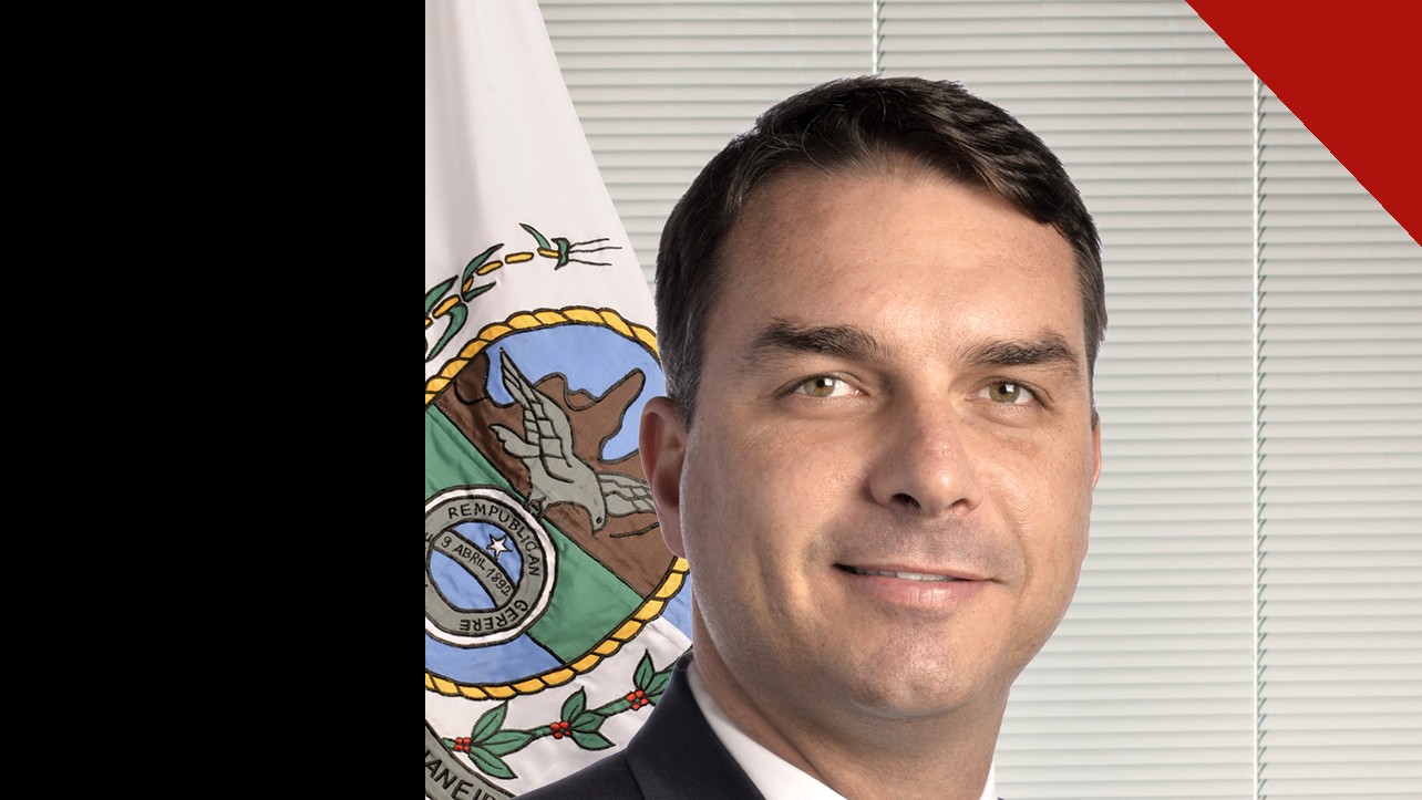 Empresários Flávio Bolsonaro: retrato oficial do senador Flávio Bolsonaro, candidato do PL à Presidência, em foto da Agência Senado