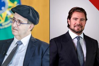Reinaldo Azevedo Vorcaro: jornalista e banqueiro lado a lado na capa sobre o contrato de R$ 1,2 milhão