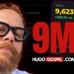 Hugo Gospel ultrapassa 9 milhões de visualizações em 30 dias, arte com os números de audiência do portal
