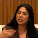 Gisele Nascimento em entrevista ao RJ2, da TV Globo, na qual falou pela primeira vez sobre a tragédia