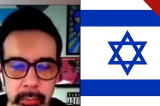 Jornalista sugere queimar igrejas evangélicas: Helder Maldonado em vídeo do canal Galãs Feios ao lado da bandeira de Israel