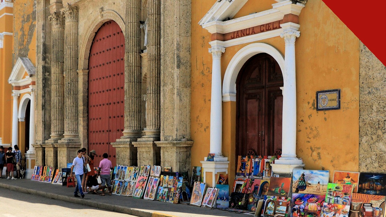 Fachada de igreja em Cartagena, cidade do pastor colombiano assassinado Jesús Alberto Puerta Pérez