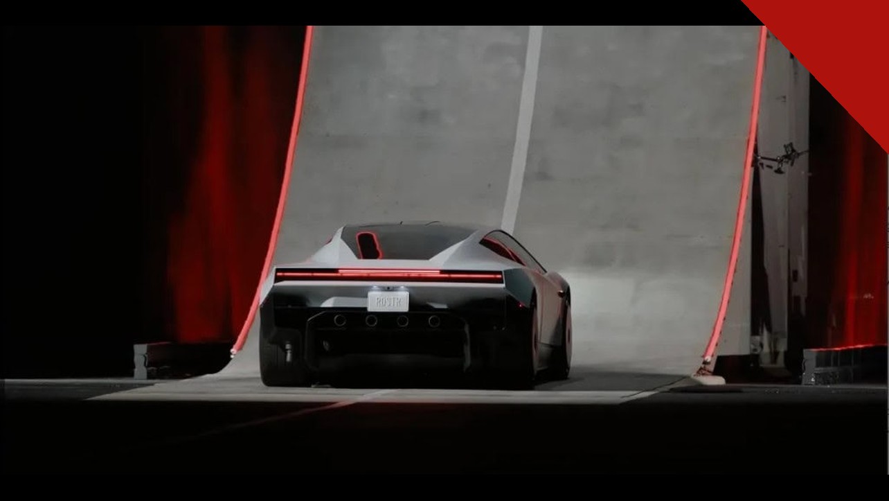 Carro voador da Tesla: novo Roadster diante da rampa gigante usada na demonstração no Texas