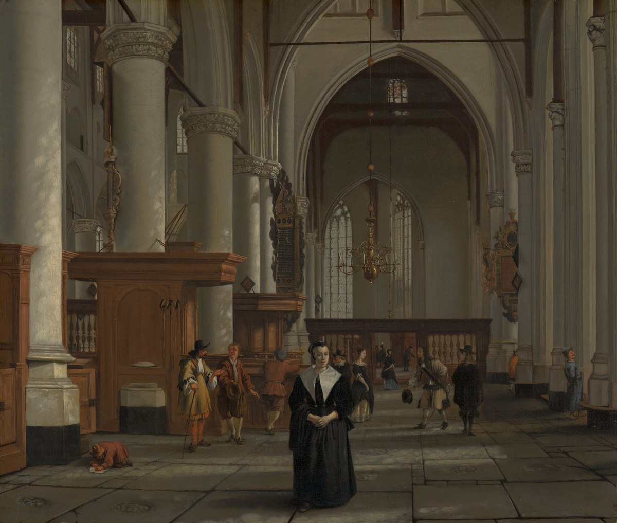 cristãos protestam contra festa de Halloween em igreja na Holanda, e a imagem mostra o interior da Sint-Laurenskerk, em Roterdã, em pintura histórica de Cornelis de Man