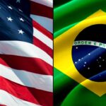 Bandeiras dos Estados Unidos e do Brasil | Reprodução | Internet