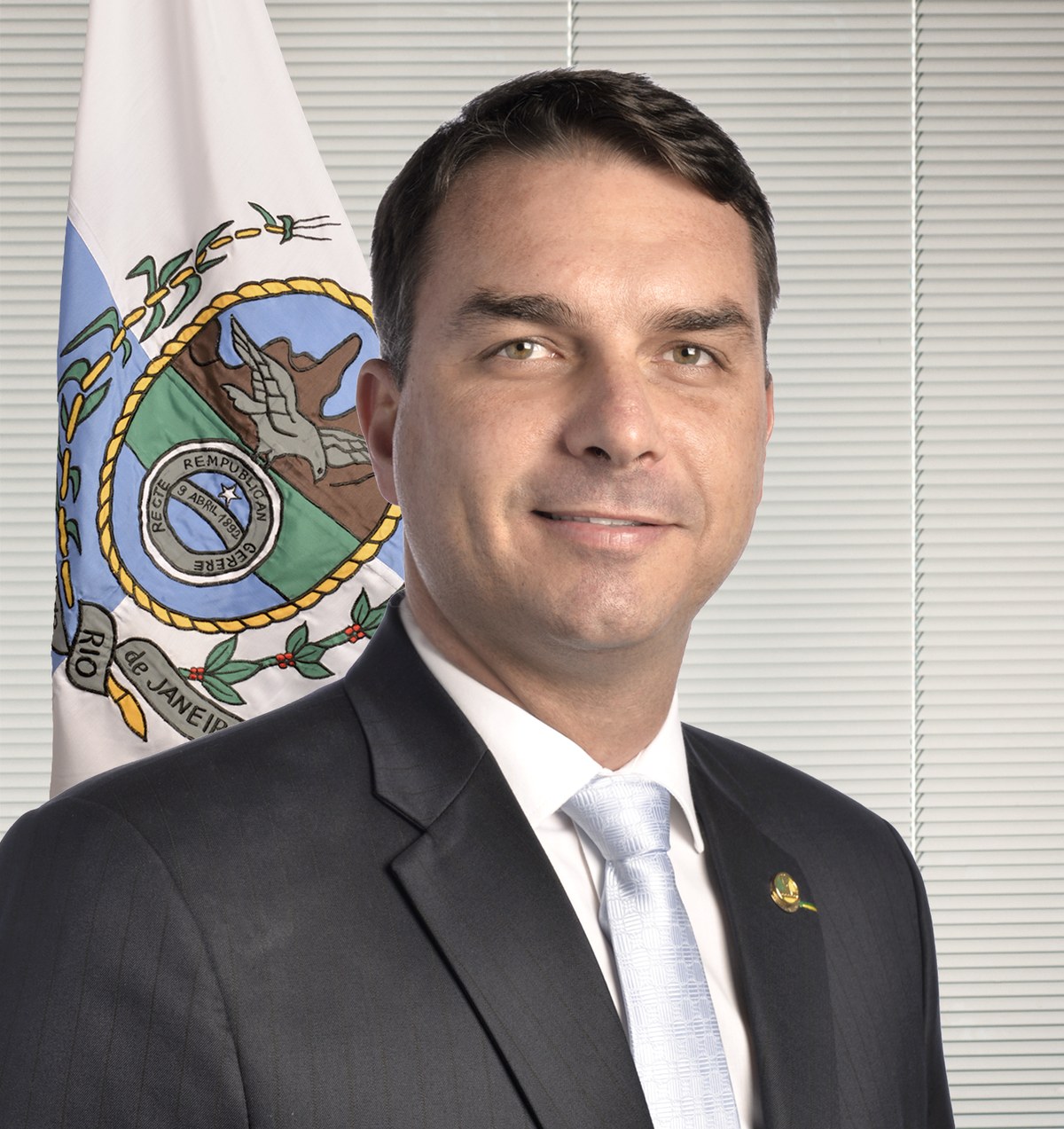 Retrato oficial do senador Flávio Bolsonaro, da Agência Senado
