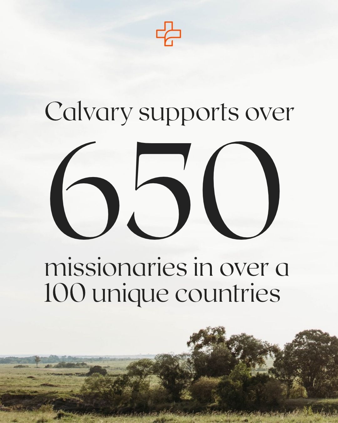 Arte oficial com o alcance da obra: mais de 650 missionários em mais de 100 países