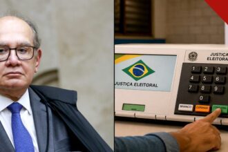Gilmar Mendes e urna eletrônica | Andressa Anholete/SCO/STF | Reprodução | Internet