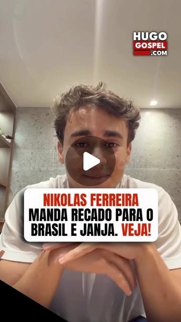 Recado de Nikolas Ferreira ao povo brasileiro e a Janja.