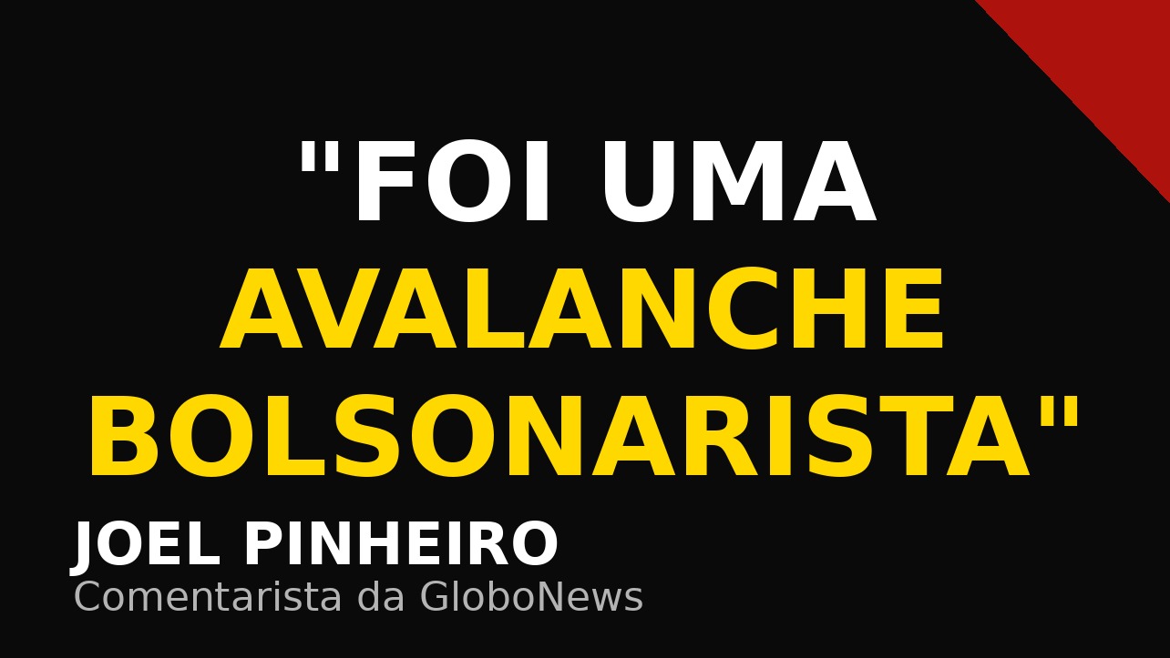 "Foi uma avalanche bolsonarista", Joel Pinheiro | Reprodução | Threads @joelpinheiro85 | Internet