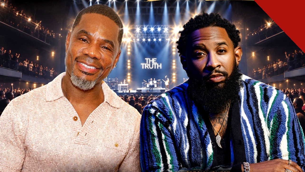 Kirk Franklin e convidado no palco em Nashville