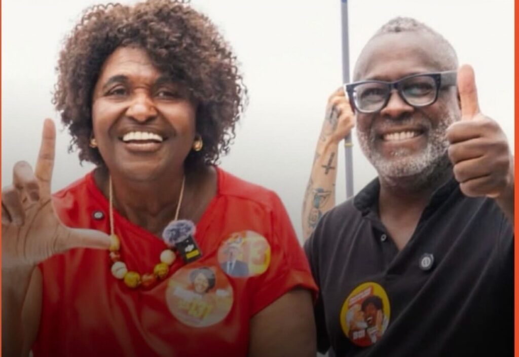 Kleber Lucas e Benedita da Silva