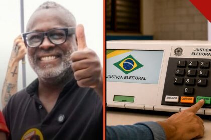 Kleber Lucas e urna eletrônica | Reprodução | Redes sociais | Internet