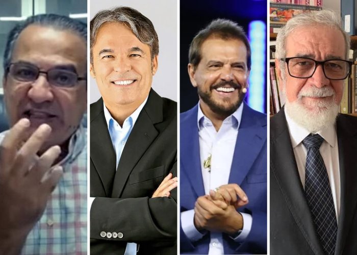 Montagem com Silas Malafaia, Robson Rodovalho, Estevam Hernandes e Augustus Nicodemus