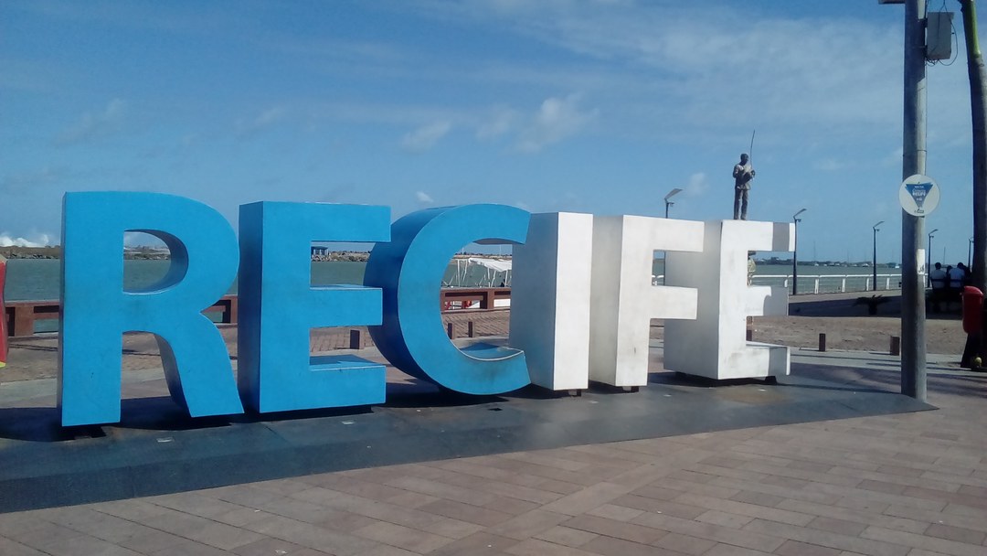 Marco Zero, na Praça Rio Branco, no Recife, cidade onde ocorreu o caso de feminicídio no Recife apurado nesta matéria