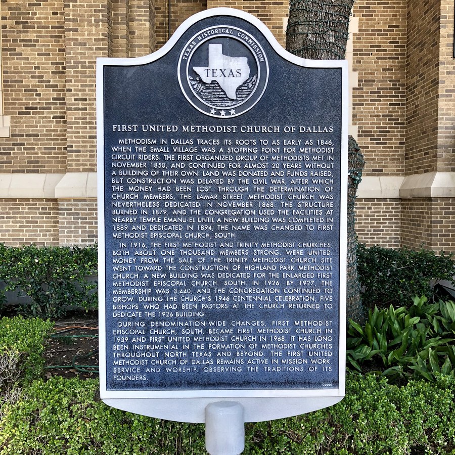megaigreja do Texas vota para deixar a UMC é a decisão da Highland Park, e a imagem mostra uma igreja metodista histórica na cidade de Dallas, no Texas