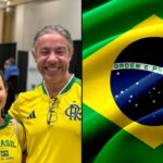 Eleitores brasileiros e bandeira do Brasil | Reprodução | Instagram @nossaradiousa
