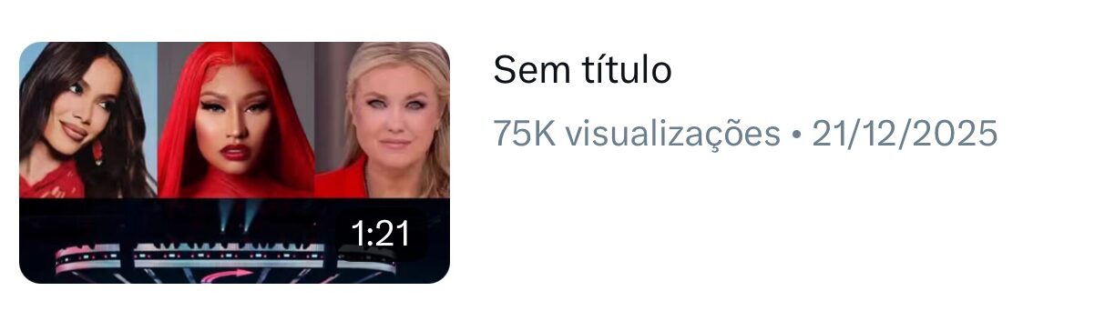 Vídeo do Hugo Gospel no X com 75 mil visualizações Anuncie no Hugo Gospel.