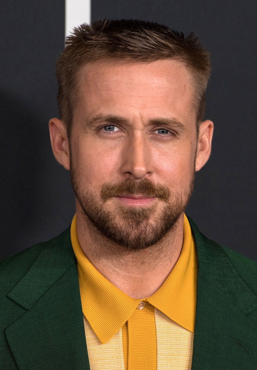 O ator Ryan Gosling em 2018, estrela do filme Ghost Rider ao lado de Connor Storrie