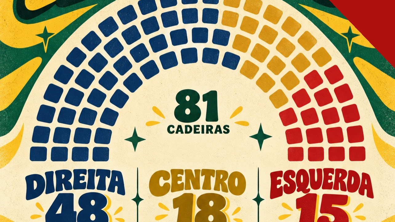 Hemiciclo do Senado com 81 cadeiras | Reprodução | Instagram @usepedireito__ | Internet
