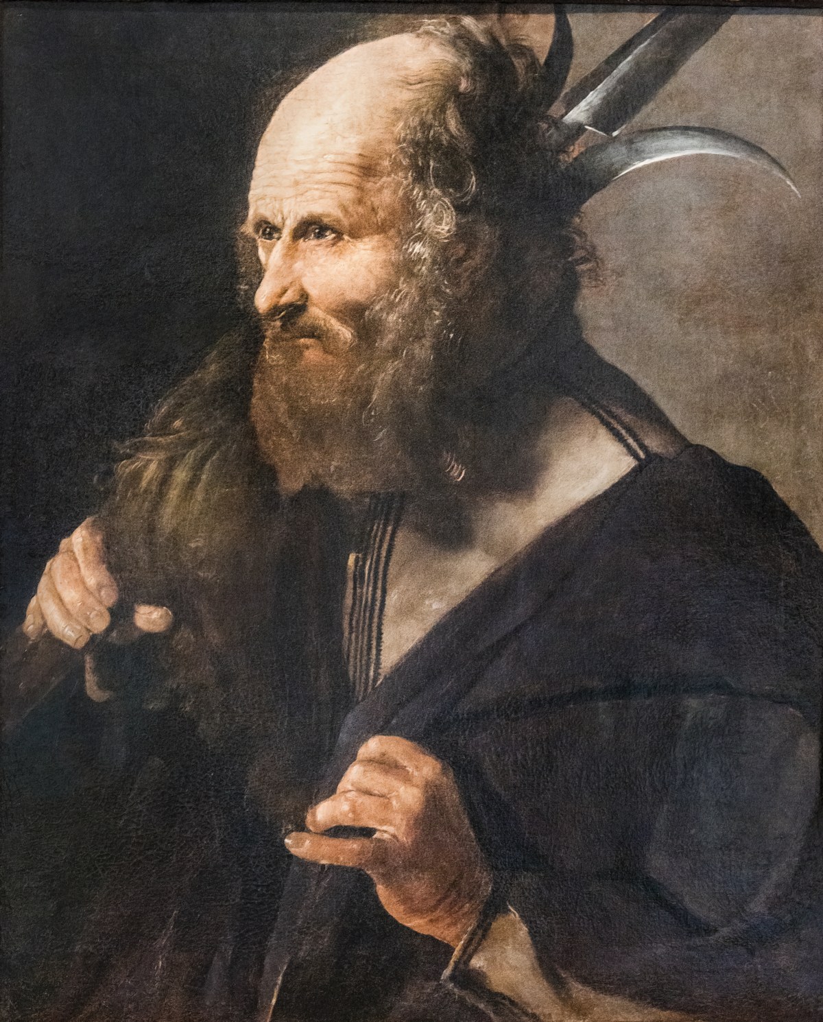 shopping no Rio tem missa na festa de São Judas Tadeu no Shopping Grande Rio, e a imagem mostra a pintura clássica de São Judas Tadeu feita por Georges de La Tour em 1620